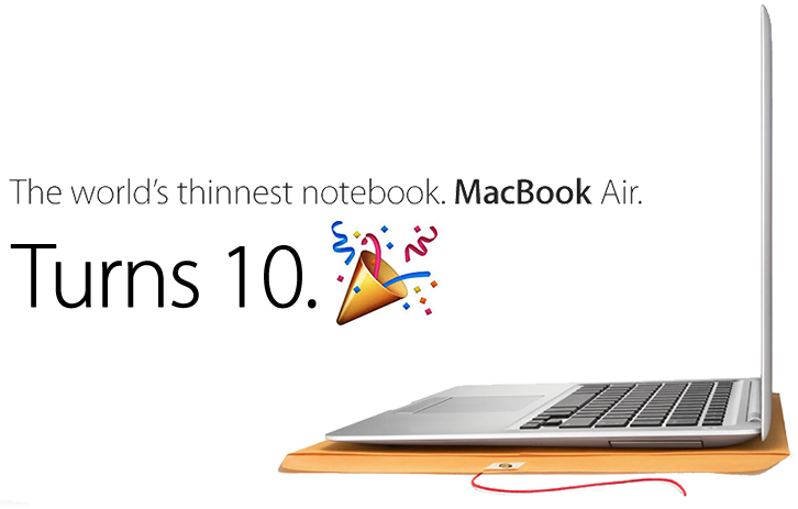 MacBook Air, 10 Anni, Compleanno