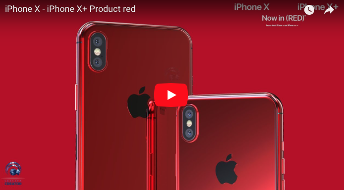 iPhone X, RED Special Edition, Concept