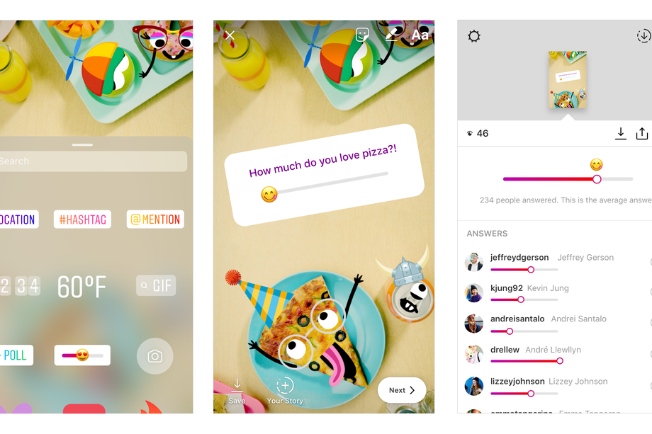 Instagram si aggiorna in remoto aggiungendo lo Slider Emoji