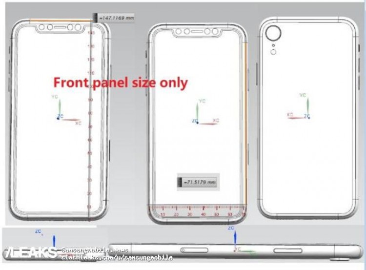 iPhone 8s, Design, Schema