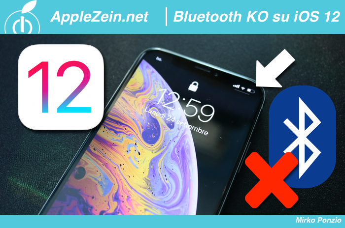 iOS 12, Icona, Bluetooth, Sparita