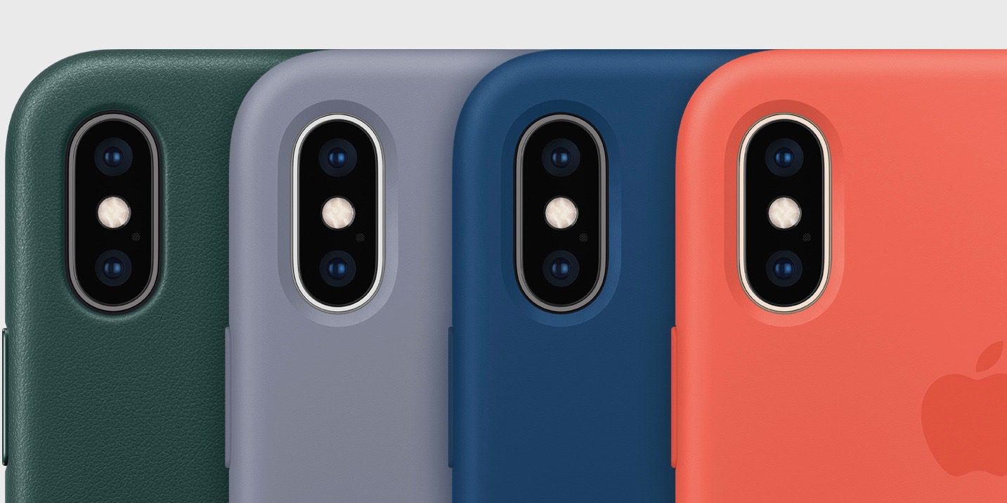 iPhone Xs, Cover, Silicone, Pelle