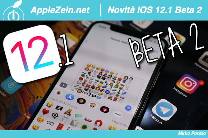 iOS 12, iOS 12.1 Beta 2, Novità