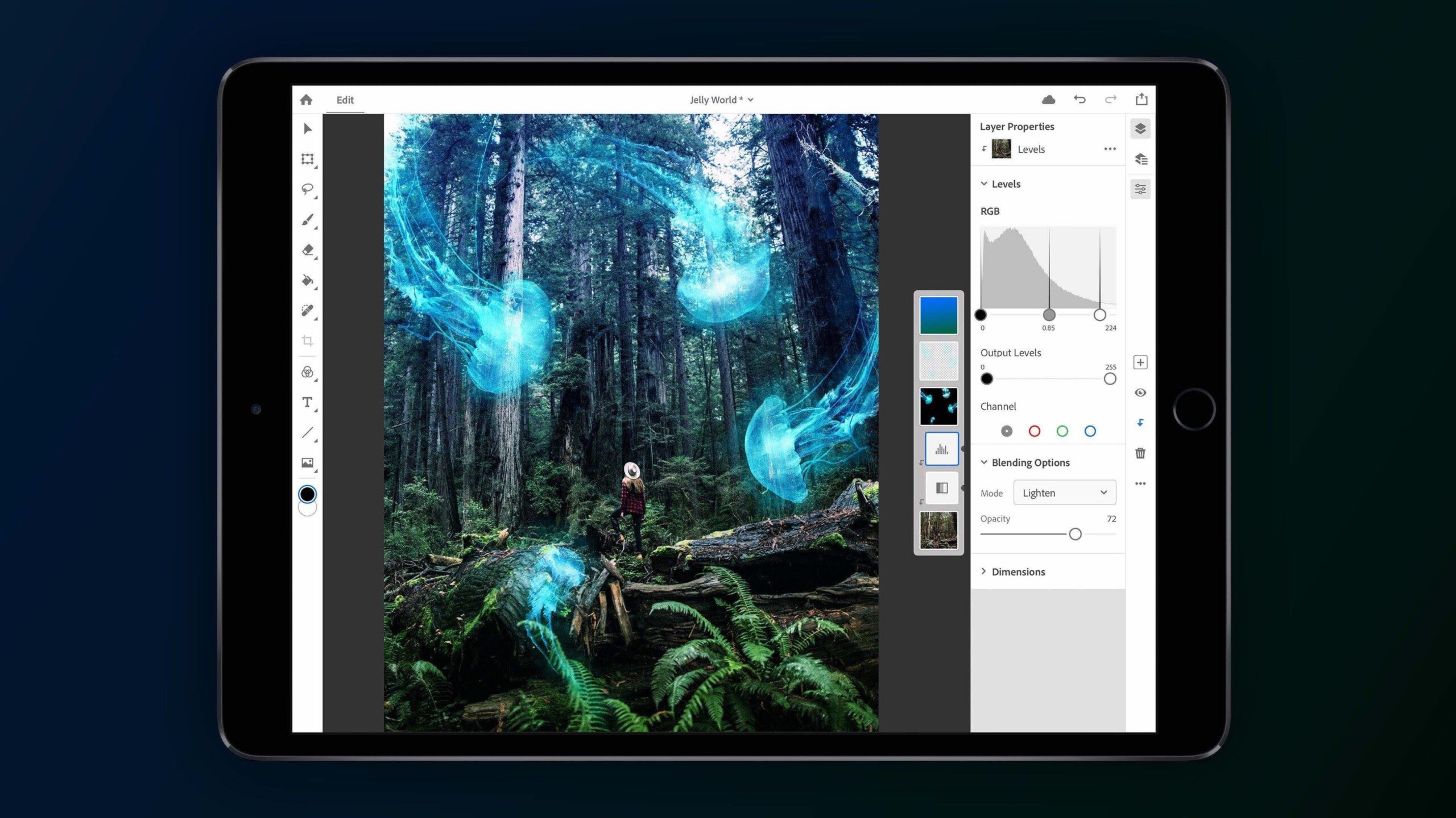 Photoshop CC, iPad, 2019, Desktop
