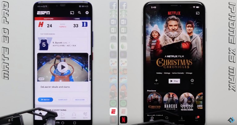 Huawei Mate 20 Pro, Speed Test, iPhone XS Max