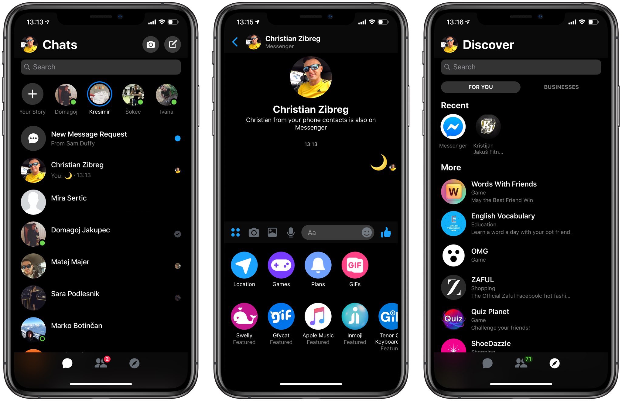 Dark Mode,  Guida, Facebook Messenger