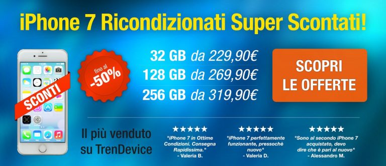 TrenDevice, Sconto, iPhone 7