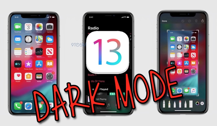 iOS 13, Anteprima, Video, Dark Mode
