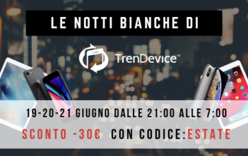 iPhone ed iPad in SCONTO da OGGI, per la Notte Bianca di TrenDevice TrenDevice, Notte Bianca, Sconti, iPhone, iPad