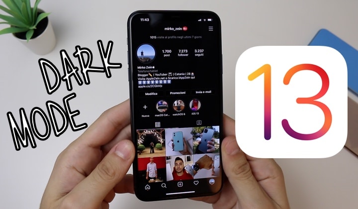 Instagram, Dark Mode, iOS 13