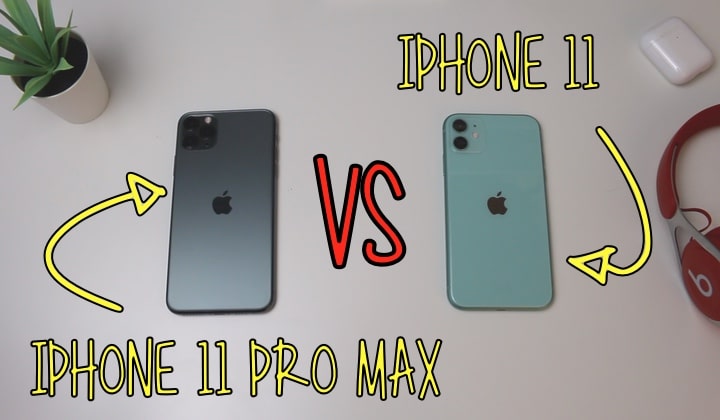 iPhone 11 Pro Max, Confronto, iPhone 11