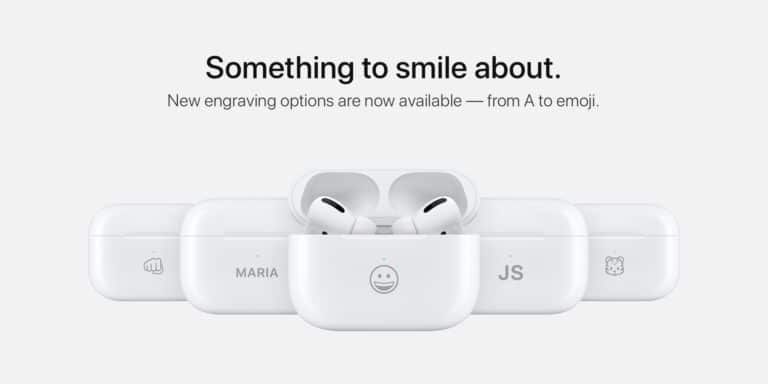 AirPods, Incisione, Emoji, Testo