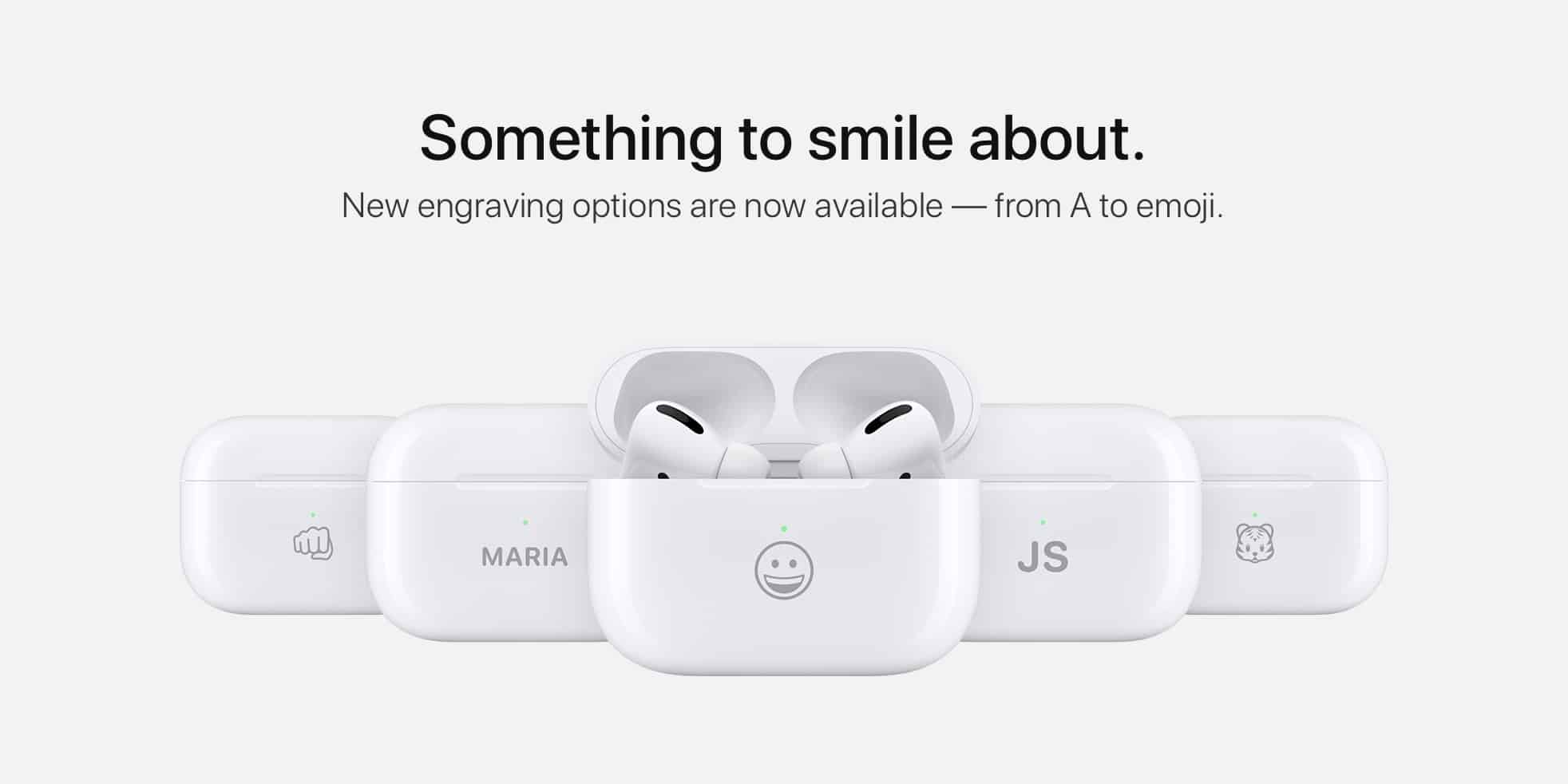 AirPods, Incisione, Emoji, Testo