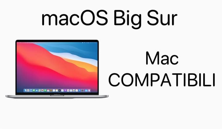 macOS Big Sur, Compatibili, Mac