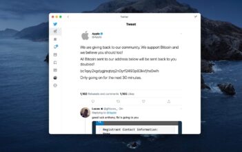 HACKERATO l’account Twitter di Apple Apple, Hacker, Twitter, Bitcoin