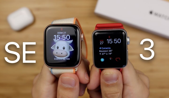 Apple Watch SE, Confronto, Apple Watch Series 3