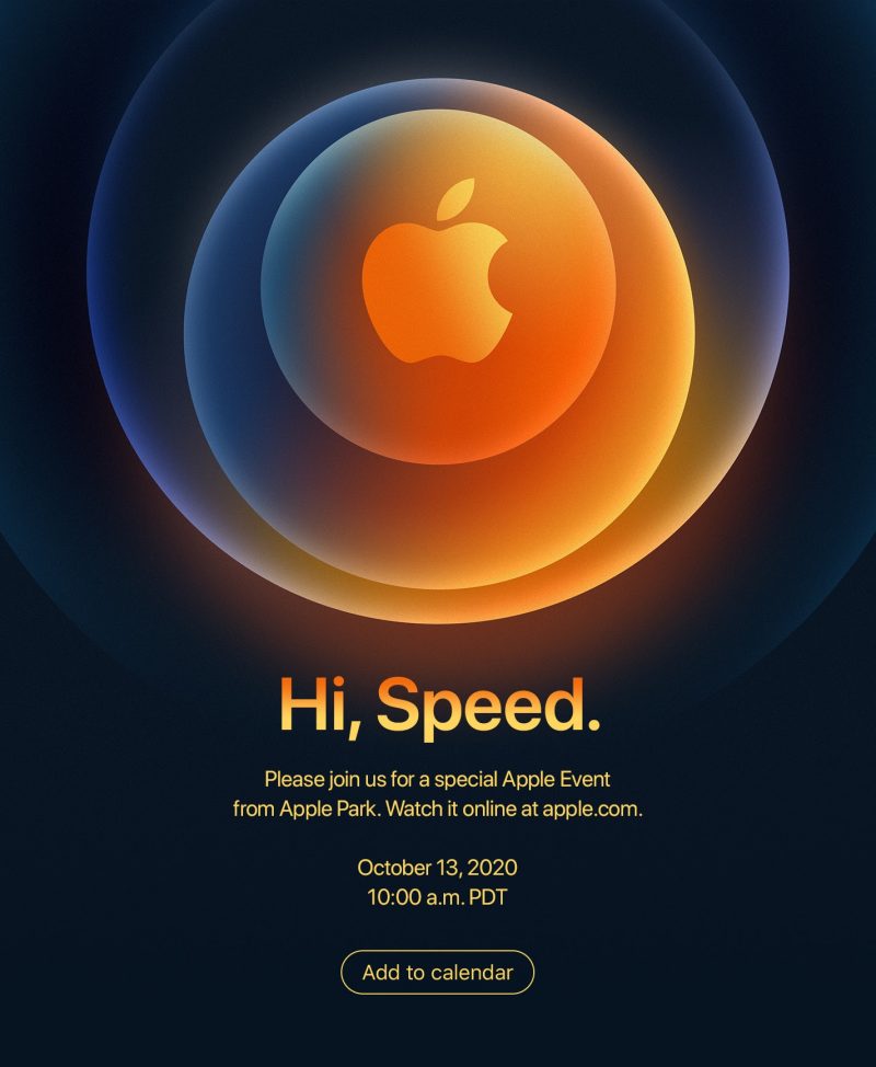 Apple Event, iPhone 12, 13 ottobre 2020