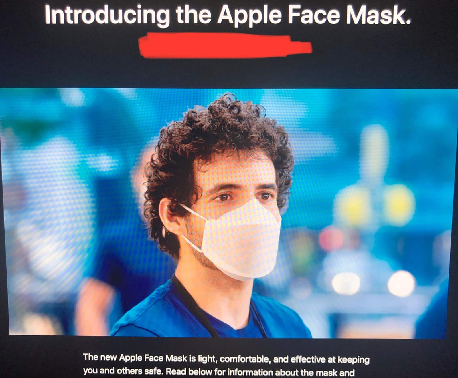 Apple Mask, Mascherina, Dipendenti