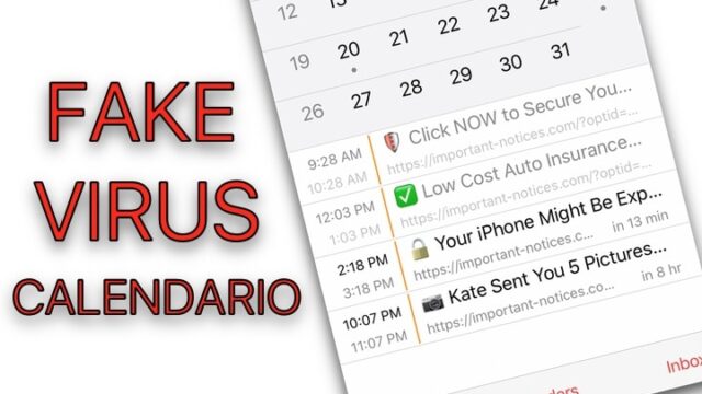 Fake, Virus, Calendario, iPhone