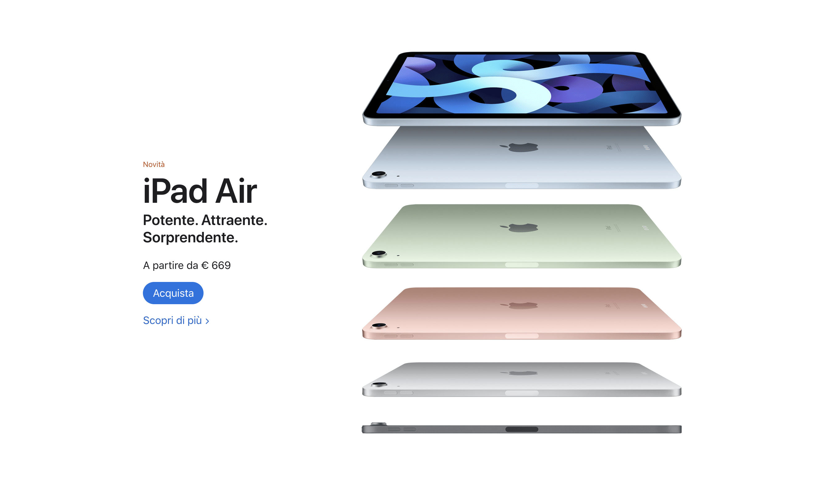 iPad Air 4, iPad Air 2020, Preordine, Italia