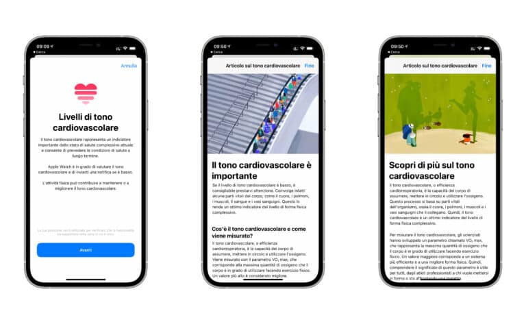 Apple Watch, Notifica, Livelli, Tono, Cardiovascolare