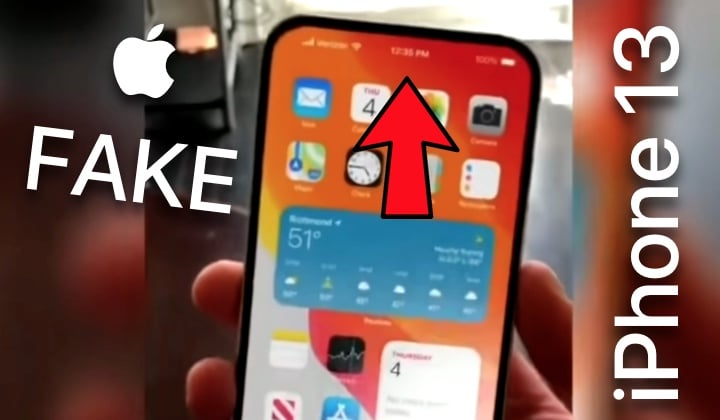 Apple FAKE, iPhone 13, iPhone 12S, Notch