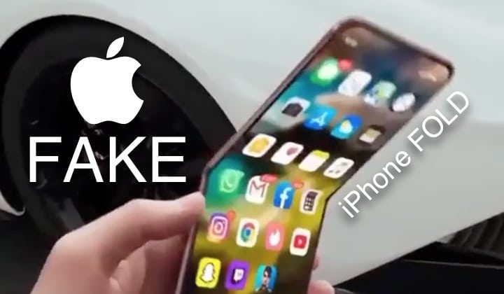 Apple FAKE, iPhone FOLD, Bufala