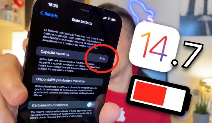 iOS 14, iOS 14.7, Batteria