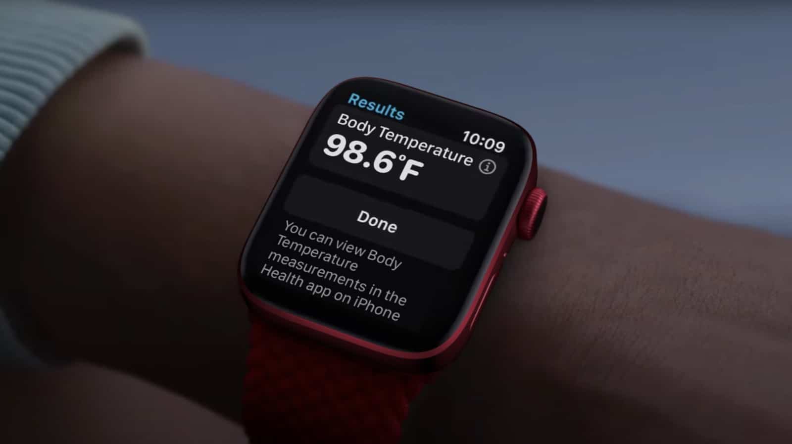 Apple Watch Series 8, Sensore, Temperatura, Salute