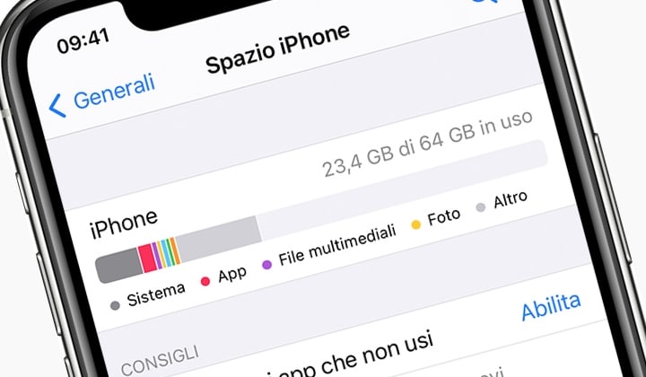 Liberare, Spazio, iPhone, Altro, Sistema