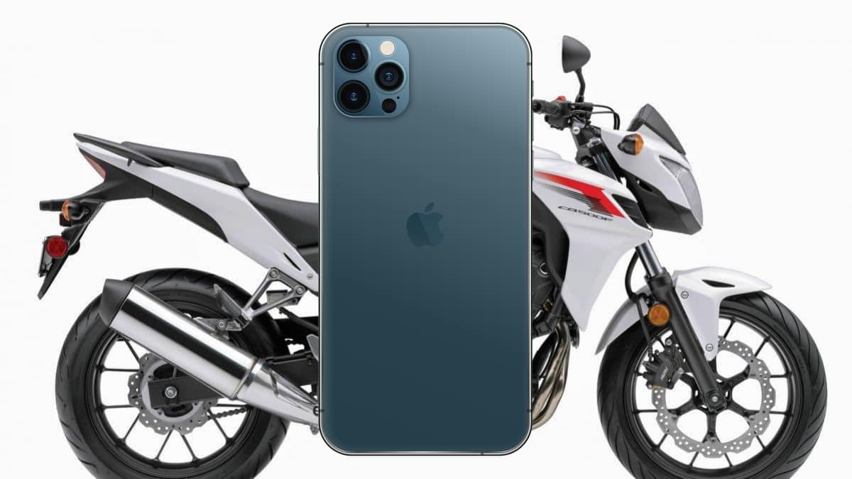 iPhone, Danneggiare, Moto, Scooter, Motorini