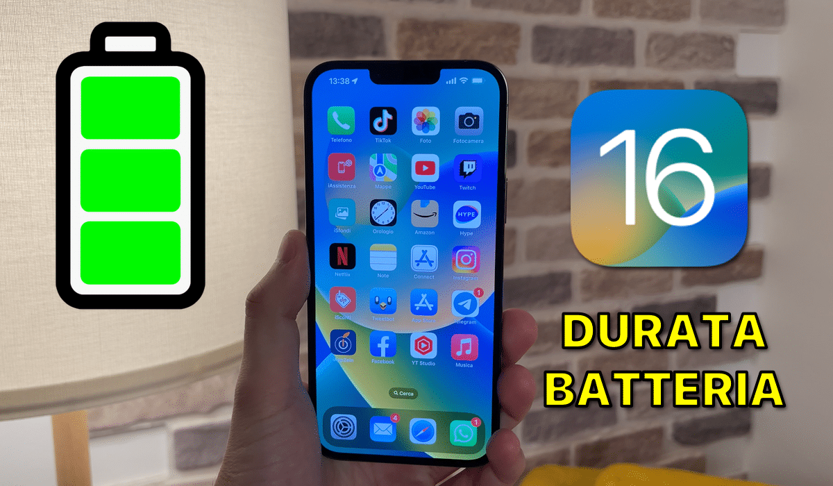 iOS 16: La BATTERIA su iPhone FA SCHIF0!