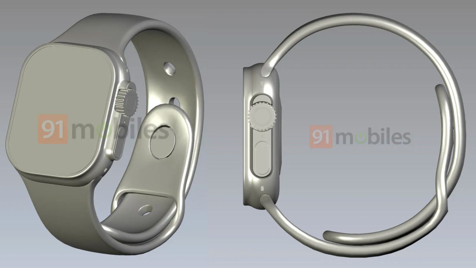 Apple Watch Pro, Design, Nuovo, Piatto, Schermo