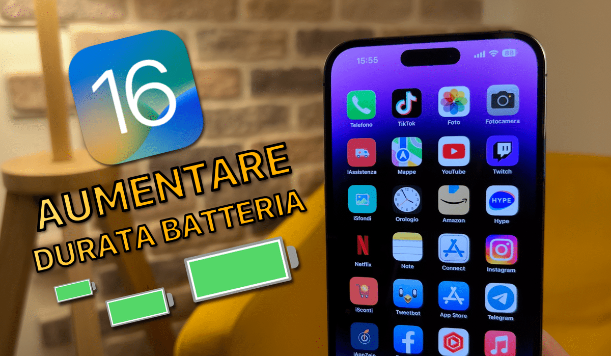 iOS 16: come AUMENTARE la durata batteria su iPhone