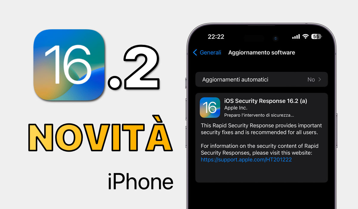 iOS 16, iOS 16.2, Aggiornamenti, Sicurezza