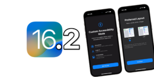 iOS 16, iOS 16.2 Beta 2, Accessibilità, Personalizzazione