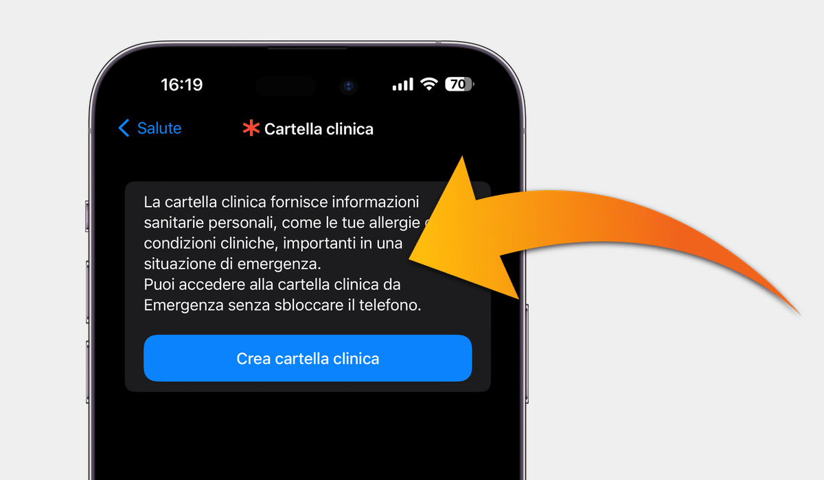 Cartella Clinica, iPhone, Guida, Emergenza