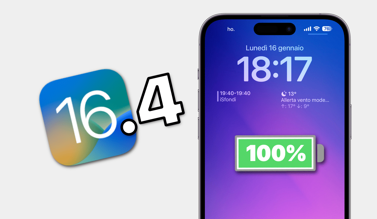 iOS 16, iOS 16.4, Durata, Batteria, iPhone