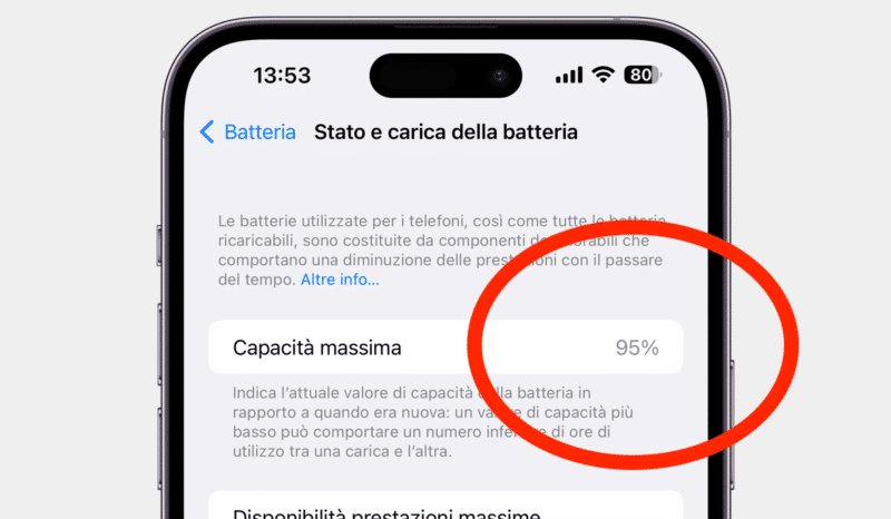 iPhone, Batteria, Stato, Sostituzione