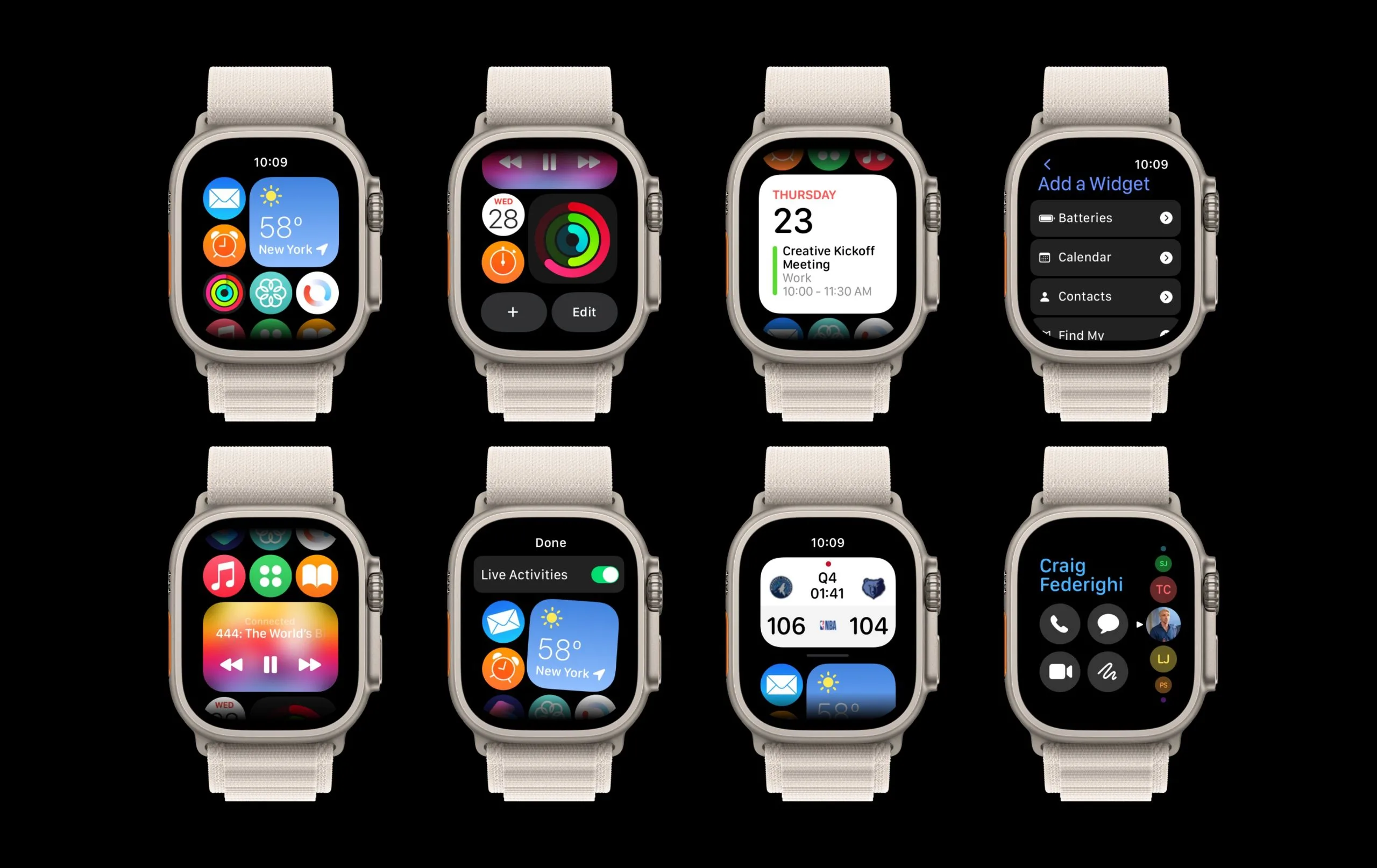 watchOS 10, Apple Watch, Homescreen, App, Apple Watch