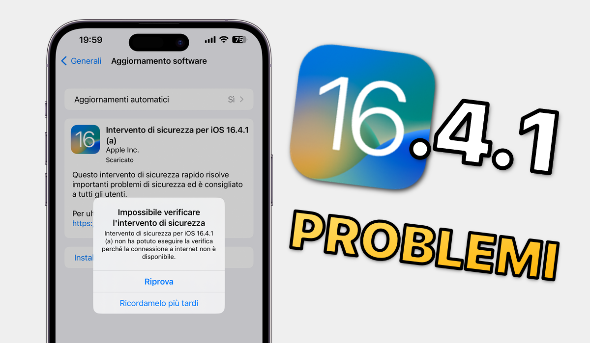 iOS 16.4.1 (a): PERCHÈ NON RIESCI ad INSTALLARLO?