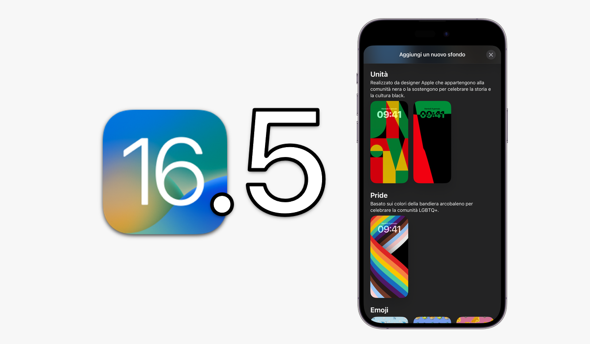 iOS 16, iOS 16.5, iOS 16.5 Beta 4, Sfondi, Pride, Apple, iPhone, iPad