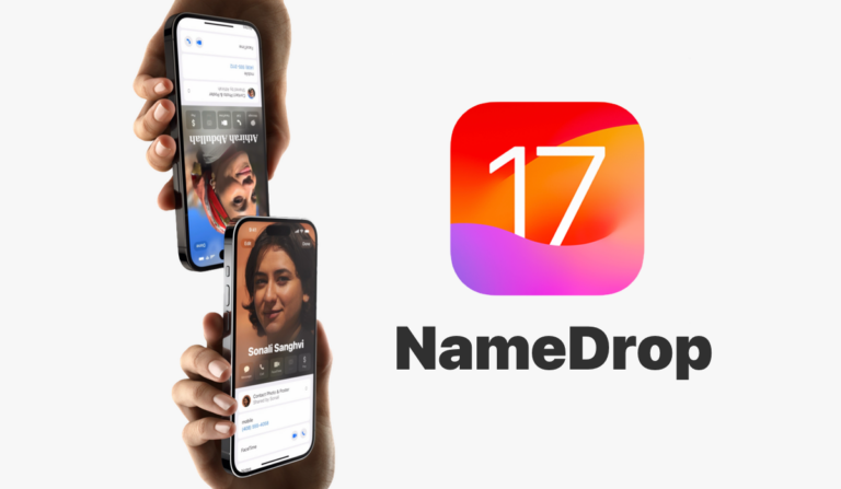 iOS 17, iOS 17 Beta 1, Novità, iPhone, NameDrop, Scambio, Contatti