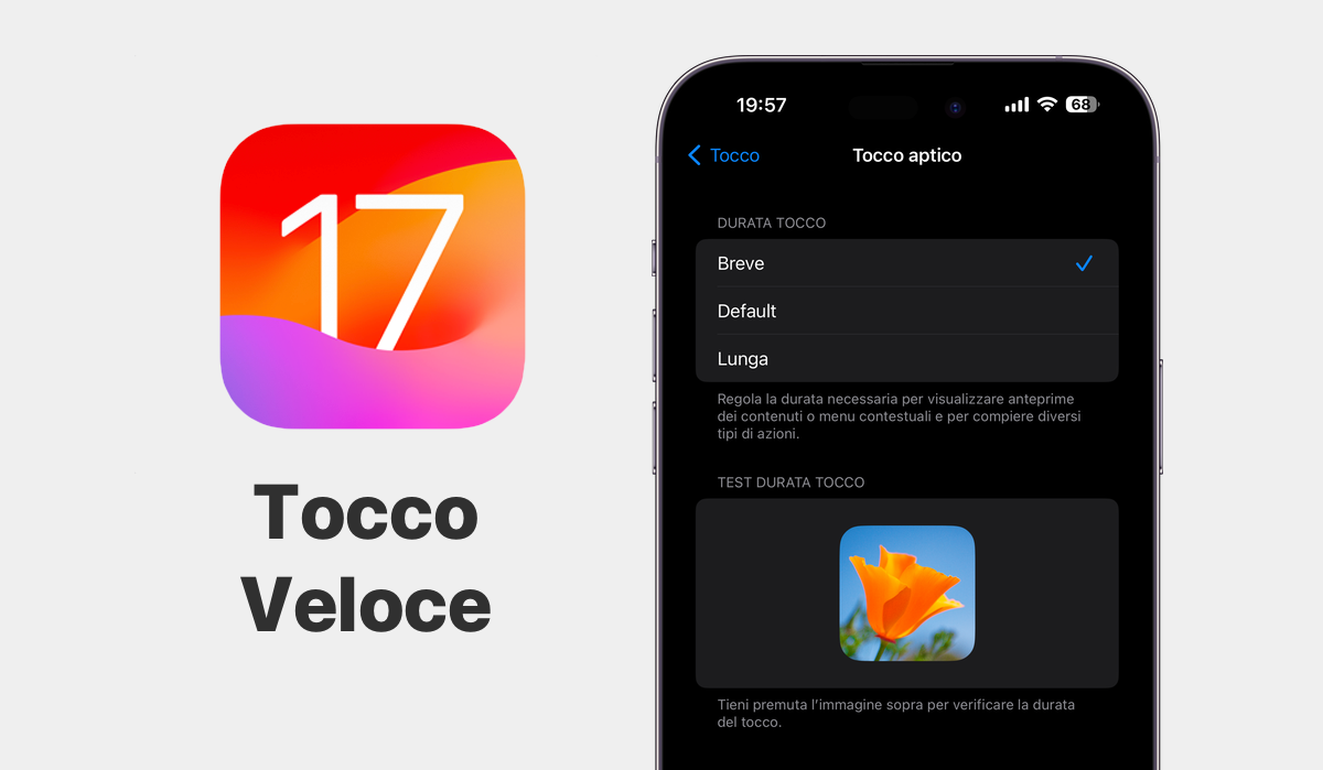 iOS 17, iOS 17 Beta 2, Tocco, Aptico, Veloce, iPhone