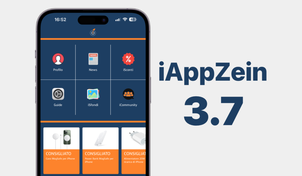 iAppZein, Aggiornamento, Consigliati, Accessori, iPhone
