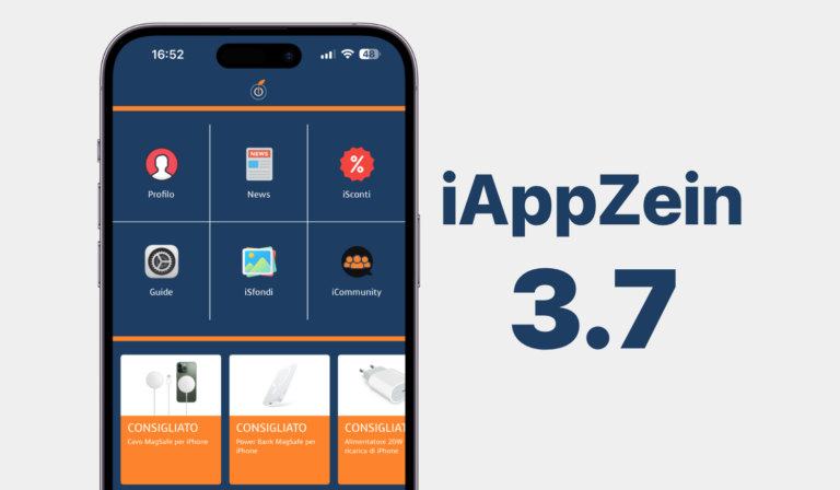 iAppZein, Aggiornamento, Consigliati, Accessori, iPhone