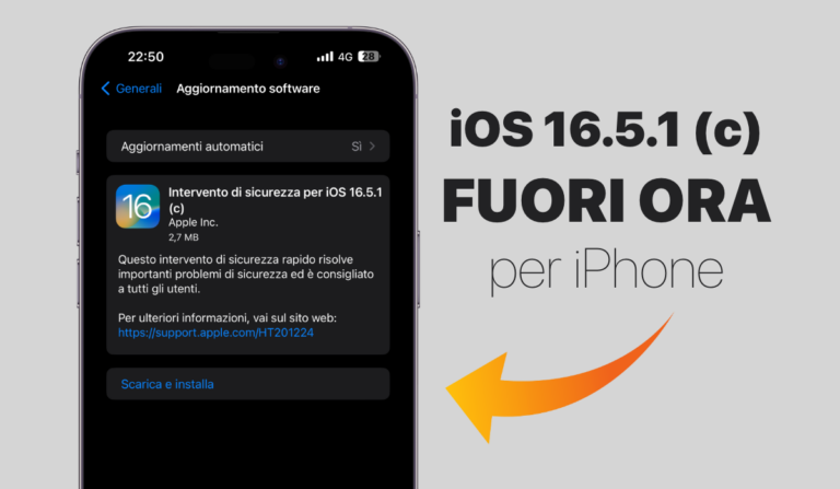 iOS 16, iOS 16.5, iOS 16.5.1, iOS 16.5.1 (c), Security Update, Novità, iPhone, Download