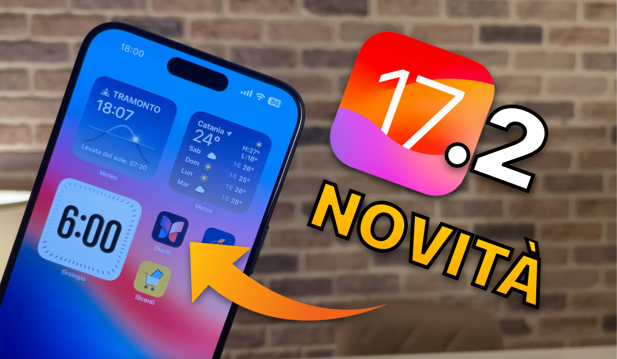 iOS 17.2: “Data Uscita”e NOVITÀ per iPhone