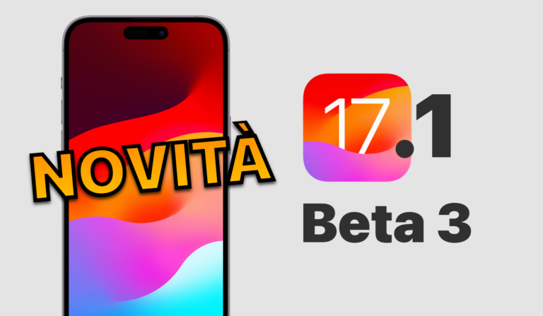 ios 17, ios 17.1, ios 17.1 beta 3, novità ios 17.1, news ios 17.1, data uscita ios 17.1, iphone, ipad