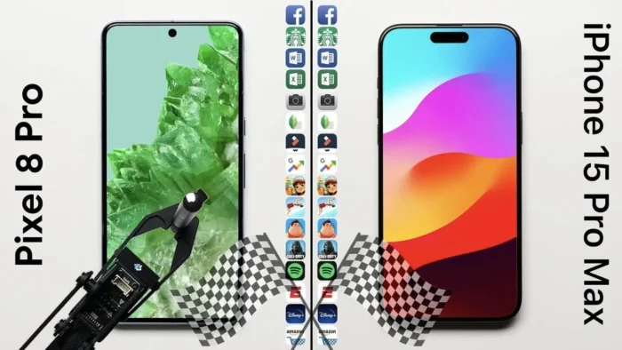 iphone 15, iphone 15 pro max, batte, google pixel 8 pro, versus, confronto
